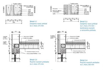 PORFIX Nosný překlad - 2 400x250x125