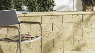 Semmelrock Bradstone Travero zeď - poloviční kámen 20 x 20 x 15 cm melírovaná SEMMELROCK STEIN + DESIGN