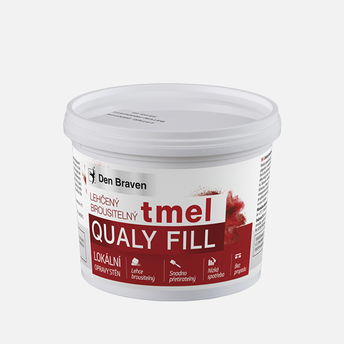 Lehčený brousitelný tmel (Qualy Fill) - kelímek 500 ml DEN BRAVEN