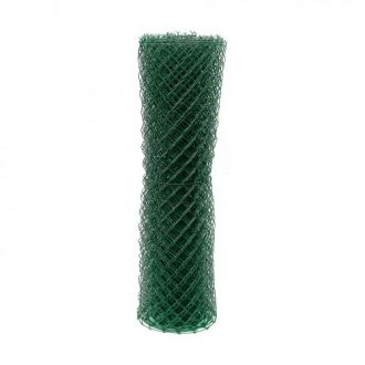 Čtyřhranné pletivo poplastované IDEAL Zn + PVC (s napínacím drátem) - výška 100 cm, zelená, 15 m 