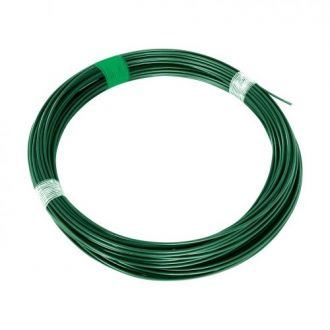 Napínací drát poplastovaný IDEAL (Zn + PVC) - zelený, délka 52 m 