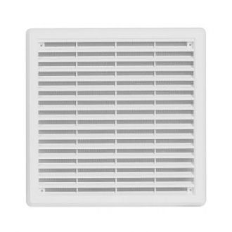 Větrací mřížka se síťovinou krytka 250x250 bílá