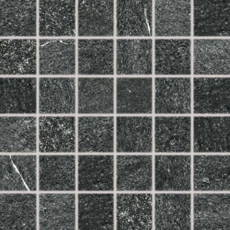Quarzit mozaika - set 30x30 cm, 5 x 5 cm, černá