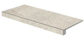 RAKO STONES schodová tvarovka reliéfní matná 30 x 60 cm - Stones schodová tvarovka, 30 x 60 cm, světle šedá
