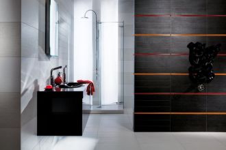 RAKO FASHION dekor, 30 x 60 cm - Fashion dekor, 30 x 60 cm, černá