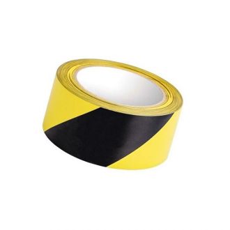 Páska výstražná 60mmx30m černo-žlutá