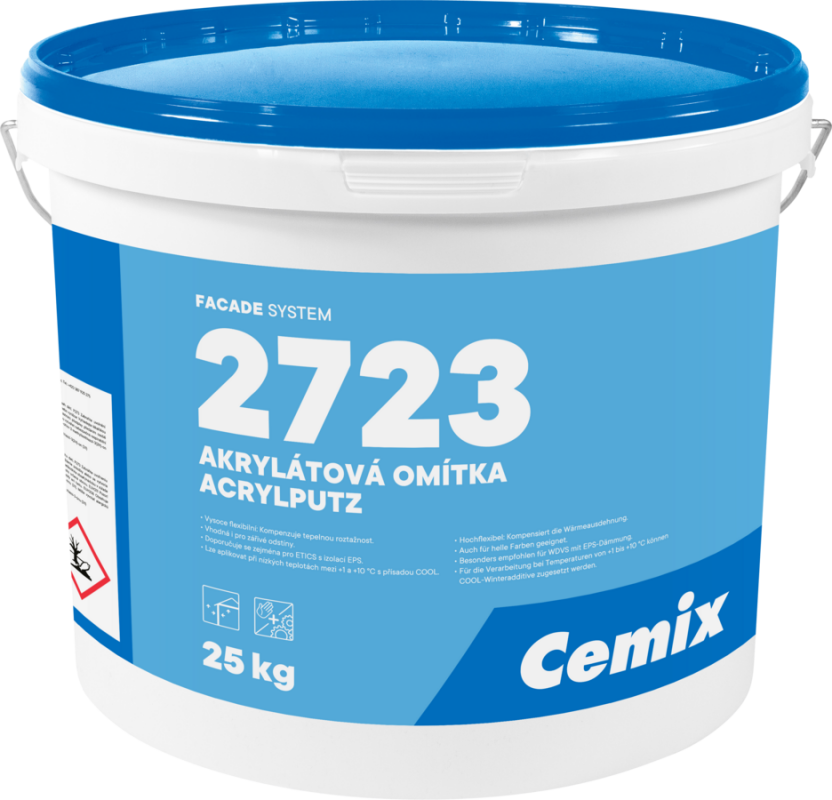 Omítka akrylátová Cemix rýhovaná 1,5 mm 2723 - příplatkový odstín č.1