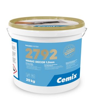 Omítka silikonová Cemix 2792 MAGIC DECOR 1,0 mm bezpř., 25 kg