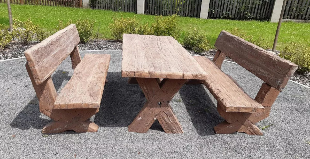 DITON LINIE DŘEVA Lavice s opěradlem DUB -