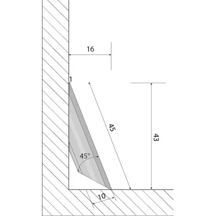 Soklová lišta vinyl Eurowood Dub polar 1123-1
