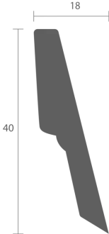 Soklová lišta X03/13 Dub 34352