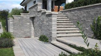 CS BETON Blok NATURBLOK skladba 2 kamenů - stříška rovná sloupková CS BETON Blok NATURBLOK skladba 2 kamenů - stříška rovná sloupková