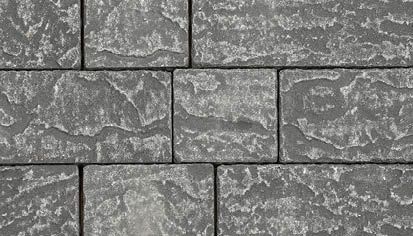CS BETON Zámková dlažba VALENCIA 8 cm - 80 mm POVRCH Ostařený, antico - reliéfní ČERNÁ