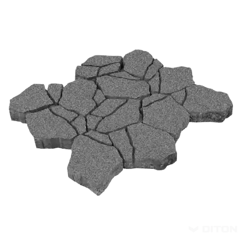 DITON Dlažba zámková STONE 8 cm - NERO