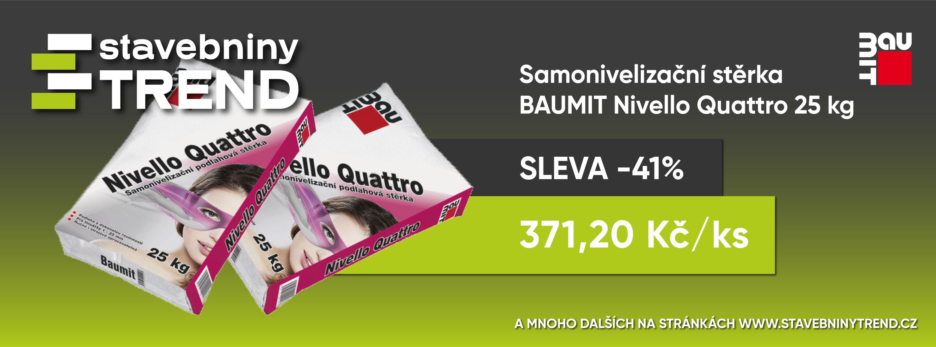 BAUMIT Nivello Quattro samonivelizační podlahová stěrka